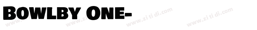Bowlby One字体转换
